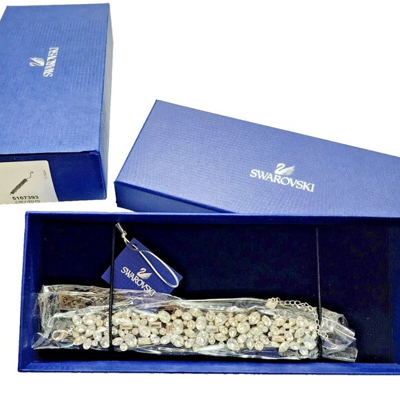 Swarovski Clear Crystal DIva Clear Crystal Rhodium Bracelet Medium Item #5167393 - Picture 6 of 7